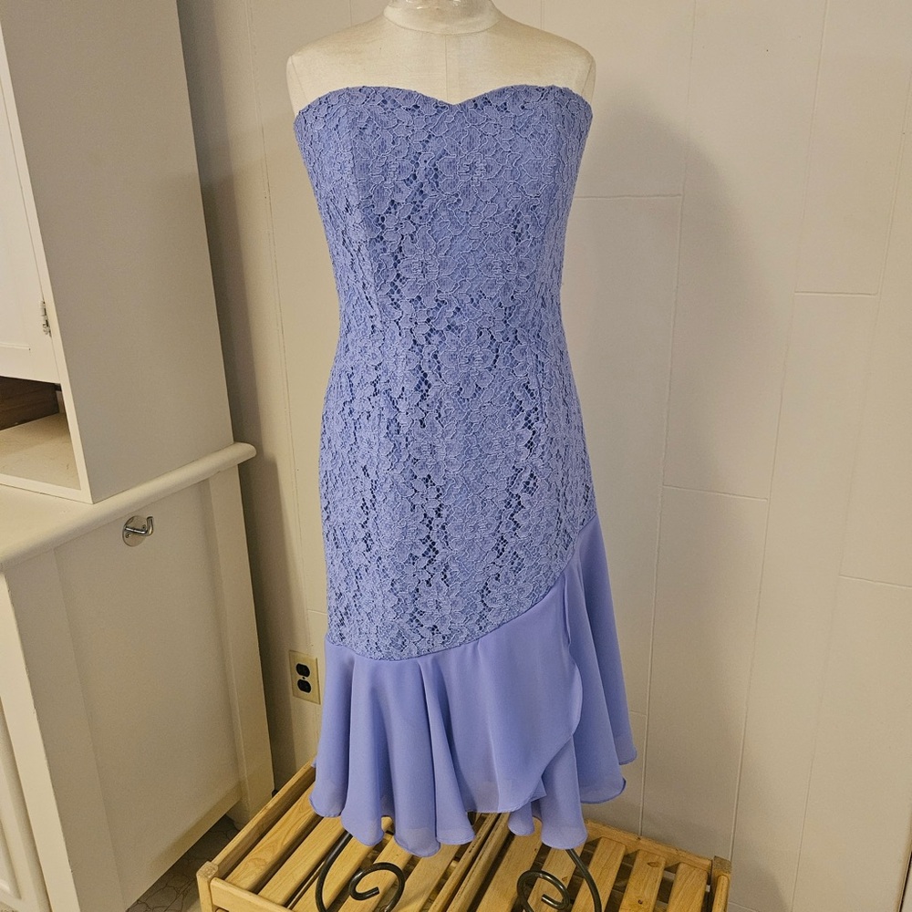 2/$40 Lavender Lace Strapless Dress